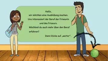 Vorschau - Aufgabenkarten - interaktives Lesen: der Friseur / die Friseurin - Seite 2