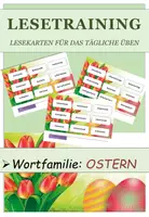 Vorschau - Fördermaterial/Inklusion - Ostern: Lesetraining - Lesekarten - Deckblatt