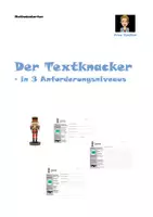 Vorschau - Arbeitsblätter - Methodenkarten Textknacker - in 3 Anforderungsniveaus - Deckblatt