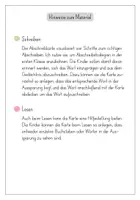 Vorschau - Fördermaterial/Inklusion - Abschreibkarte - Hilfestellung beim Lesen und Abschreiben - Seite 1