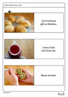 Vorschau - Spiele - Sätze lesen – Bilder zurodnen; für Erstleser - Seite 1
