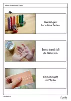 Vorschau - Spiele - Sätze lesen – Bilder zurodnen; für Erstleser - Seite 3