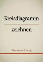 Vorschau - Präsentationen/Tafelbilder - Tafelbilder - Prozentrechnung: Kreisdiagramm zeichnen - Deckblatt