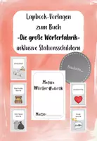 Vorschau - Stationenlernen - Lapbook zum Buch "Die große Wörterfabrik" - Deckblatt
