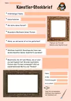 Vorschau - Arbeitsblätter - KUNST: digitaler Künstler-Steckbrief (PDF) - Seite 2