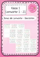 Vorschau - Arbeitsblätter - Lernwörter üben - alle Lernwörter für die 1. Klasse im Bundle - Seite 1