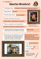 Vorschau - Arbeitsblätter - KUNST: digitaler Künstler-Steckbrief (PDF) - Seite 3