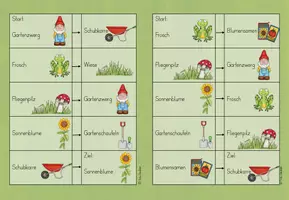 Vorschau - Spiele - Leselaufspiel Golo Gartenzwerg - Frühling - Seite 1