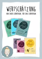 Vorschau - Poster - Wertschätzung - Von einer Lehrperson, für eine Lehrperson - Deckblatt