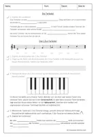 Vorschau - Stundenentwürfe - Musik: Tonleiter in Dur & Quintenzirkel - Arbeitsblätter + Lösung - Deckblatt