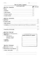 Vorschau - Arbeitsblätter - Reupload: How to write a speech - Deckblatt