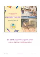 Vorschau - Arbeitsblätter - Die 100 häufigsten Wörter üben, 30 Minidiktate schreiben - Deckblatt