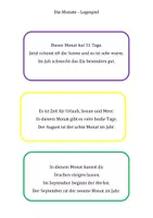 Vorschau - Arbeitsblätter - Monate - Legespiel 1 Bild 2 Textkarten - Seite 2