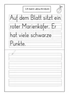 Vorschau - Arbeitsblätter - Abschreibheft -Frühling - Klasse 1 - Seite 3