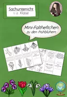 Vorschau - Arbeitsblätter - Frühblüher Mini-Faltheft | Sachunterricht Klasse 1–2 – Freebie - Deckblatt