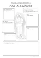 Vorschau - Arbeitsblätter - Character-Sheets "The Curious incident of the Dog in the Night-Time" - Seite 2