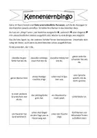 Vorschau - Spiele - Kennenlernbingo - Unser Start an der neuen Schule - Seite 1