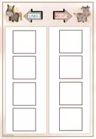 Vorschau - Arbeitsblätter - Klettmappe Links und Rechts - Bauernhoftiere - Seite 2