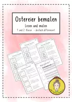 Vorschau - Arbeitsblätter - Materialpaket: Ostereier beschreiben - Deckblatt