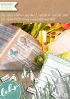Vorschau - Arbeitsblätter - Frühlingssätze zum Kleben Freebie - Seite 1