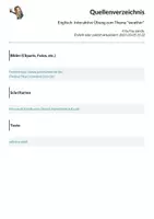 Vorschau - Präsentationen/Tafelbilder - Englisch: Interaktive Übung zum Thema "weather" - Seite 1