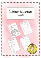 Vorschau - Arbeitsblätter - Ostereier beschreiben: Tippheft - Deckblatt