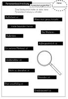 Vorschau - Unterrichtsreihen - Komplettpaket - Personenbeschreibung inklusive Flipbook und Arbeitsblätter - Seite 3