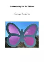 Vorschau - Mal- und Bastelvorlagen - Schmetterling für das Fenster - Deckblatt