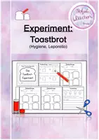 Vorschau - Arbeitsblätter - Experiment Toastbrot - Hygiene, Leporello - Deckblatt