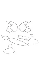 Vorschau - Mal- und Bastelvorlagen - Ostern - Osterhasen - Hampelmann/-frau Bastelvorlage - Seite 3
