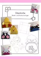 Vorschau - Mal- und Bastelvorlagen - Osterkörbe - Hase, Schaf und Küken- Mal- und Bastelvorlagen - Deckblatt