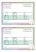 Vorschau - Arbeitsblätter - Buchstabe B nachspuren + Merkspruch - Seite 2