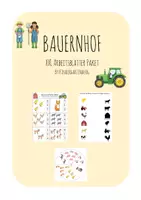 Vorschau - Arbeitsblätter - Vorschul Arbeitsblätter Bauernhof - Deckblatt