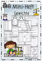 Vorschau - Arbeitsblätter - Gewichte - Deckblatt