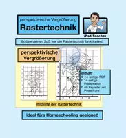 Vorschau - Stundenentwürfe - KUNSTPAKET: Rastertechnik/Rastervergrößerung - Deckblatt