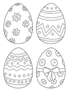 Vorschau - Mal- und Bastelvorlagen - Osterkranz Bastelvorlage - Kunst im Frühling und zu Ostern - Seite 3