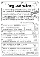 Vorschau - Arbeitsblätter - Üben am Text Set 1 (Wortarten, Abschreiben, Satzarten) - Seite 1