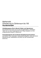 Vorschau - Arbeitsblätter - Hundertertafel (Zahlenraum bis 100) - Seite 1