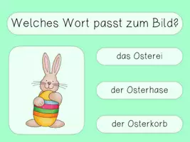 Vorschau - Präsentationen/Tafelbilder - interaktives Lesequiz Wörter OSTERN interaktives Pdf - Seite 2