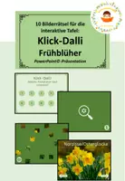 Vorschau - Spiele - Klick-Dalli Frühblüher (Bilderrätsel für die interaktive Tafel) - Deckblatt