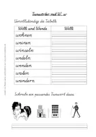 Vorschau - Spiele - Buchstabe W, w - Arbeitsblätter, Spiele - Fibel - SAS - Seite 3