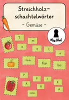 Vorschau - Stationenlernen - Streichholzschachtelwörter - Gemüse (vierfach differenziert) - Deckblatt