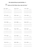 Vorschau - Arbeitsblätter - Mathe Addition in 2 Schritten bis 100 Klasse 2 - Seite 3
