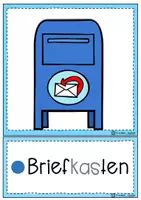 Vorschau - Arbeitsblätter - Tafelkarten "Begriffe rund um die Post" - Seite 1