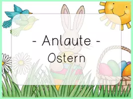 Vorschau - Spiele - interaktives Lesequiz Anlaute OSTERN interaktives Pdf - Seite 1