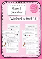 Vorschau - Arbeitsblätter - Wochen-Leseblatt 17 - Eu und eu - Frohes Lernen in Grundschrift - Deckblatt
