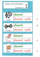 Vorschau - Stationenlernen - Buchstabeneinführung langs i / ie - Klammerkarten (1. Klasse) - Seite 2