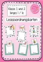 Vorschau - Stationenlernen - Buchstabeneinführung langes i / ie - Lesezuordnungskarten (1. Klasse) - Deckblatt