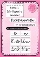 Vorschau - Poster - Buchstabenposter : VA mit Schreibrichtung - Deckblatt