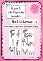 Vorschau - Poster - Buchstabenposter: Druckbuchstaben mit Schreibrichtung - Deckblatt